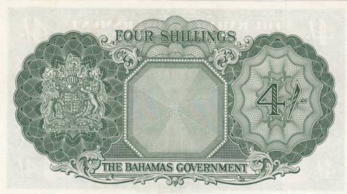 Bahamas, 4 Shillings, 1953, XF ... 