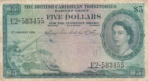 British Caribbean Territories, 5 ... 