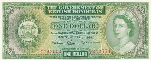 British Honduras, 1 Dollar, 1964, ... 