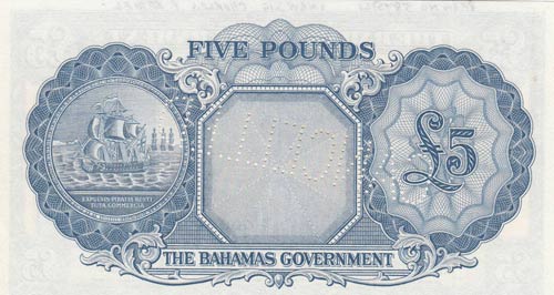 Bahamas, 5 Pounds, 1961, ... 