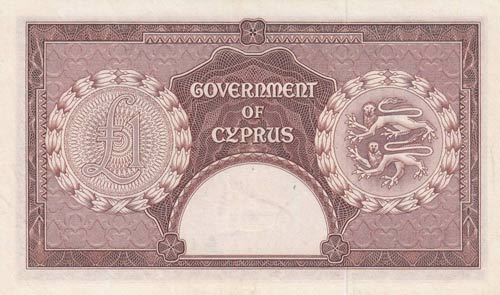 Cyprus, 1 Pound, 1956, XF,p35a