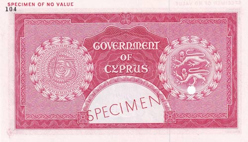 Cyprus, 5 Pounds, 1955, ... 