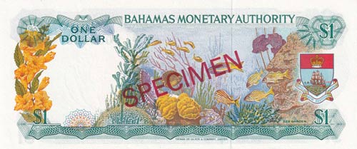 Bahamas, 1 Dolar, 1968, UNC,p27s, ... 
