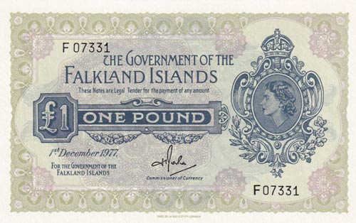 Falkland Islands, 1 Pound, 1977, ... 
