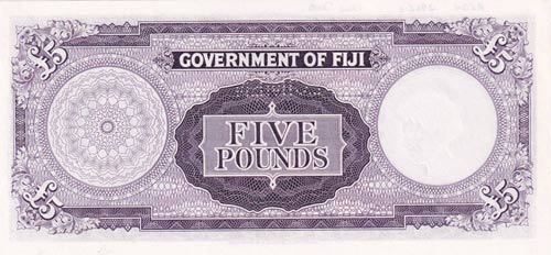 Fiji, 5 Pounds, 1964, UNC,p54es, ... 