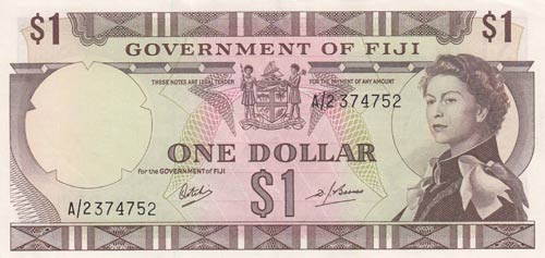Fiji, 1 Dollars, 1969, AUNC ... 