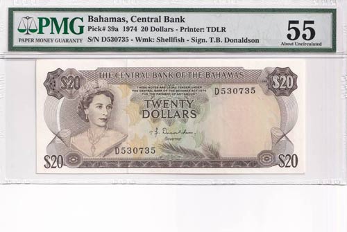Bahamas, 20 Dollars, 1974, ... 