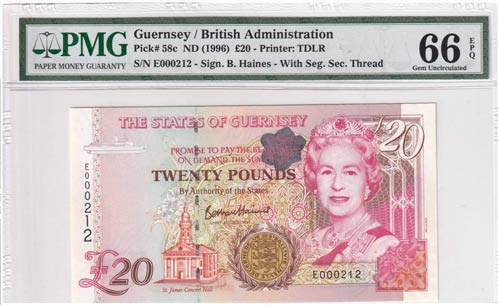 Guernsey, 20 Pounds , 1996, ... 