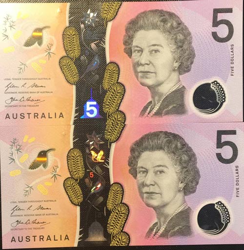 Australia, 5 Dollars, 2016, UNC, ... 