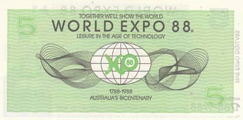 Australia, 5 Dollars, 1988, UNC,