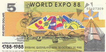 Australia, 5 Dollars, 1988, UNC,