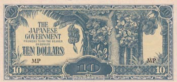 Malaya, 10 Dollars, 1942/1945, ... 
