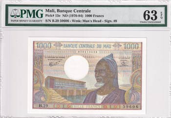 Mali, 1.000 Francs, 1970/1984, ... 