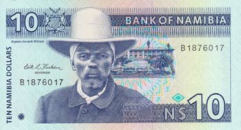 Namibia, 10 Namibia Dollars, 1993, ... 