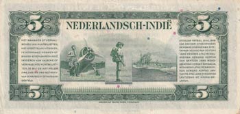 Netherlands Indies, 5 Gulden, ... 
