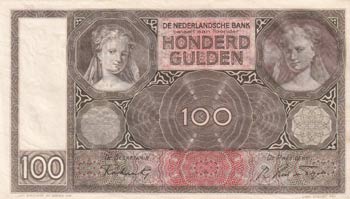 Netherlands, 100 Gulden, 1942, ... 