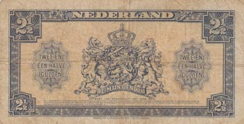 Netherlands, 2 1/2 Gulden, 1945, ... 
