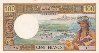 New Hebrides, 100 Francs, 1970, ... 