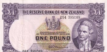 New Zealand, 1 Pound, 1956/1960, ... 