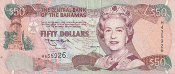 Bahamas, 50 Dollars, 1996, VF(+), ... 