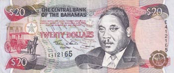 Bahamas, 20 Dollars, 1997, VF, p65