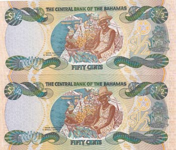 Bahamas, 1/2 Dollar, 2001, UNC, ... 