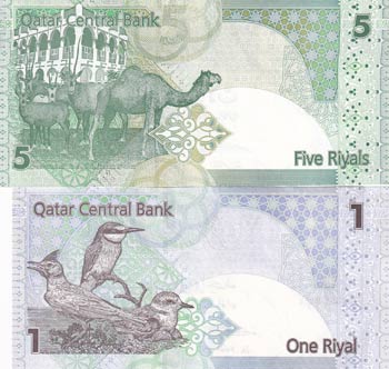 Qatar, 1-5 Riyals, 2008/2015, UNC, ... 
