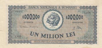 Romania, 1.000.000 Lei, 1947, VF, ... 