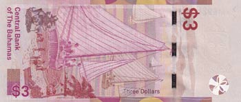 Bahamas, 3 Dollars, 2019, UNC, pNew