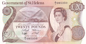 Saint Helena, 20 Pounds, 1986, ... 