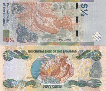 Bahamas, 1/2 Dollar, 2001/ 2019, ... 
