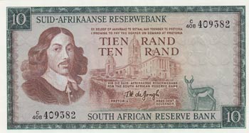 South Africa, 10 Rand, 1967/1976, ... 