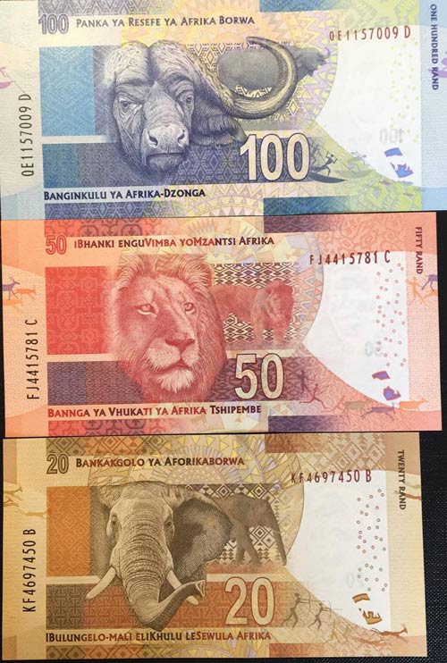 South Africa, 20-50-100 Rand, ... 