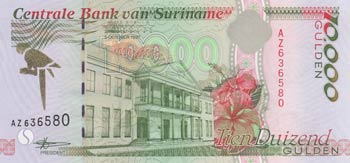 Suriname, 10.000 Gulden, 1997, ... 