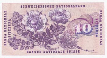 Switzerland, 10 Franken, 1974, ... 