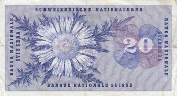Switzerland, 20 Franken, 1967, VF, ... 