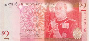 Tonga, 2 Paanga, 2008, UNC, p38