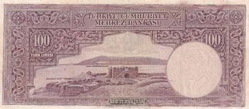 Turkey, 100 Lira, VF (+), 2. ... 