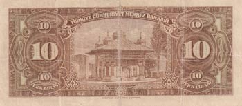 Turkey, 10 Lira, 1948, FINE, p148