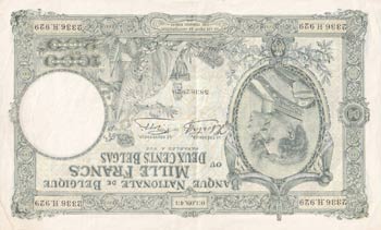 Belgium, 1.000 Francs, 1943, ... 