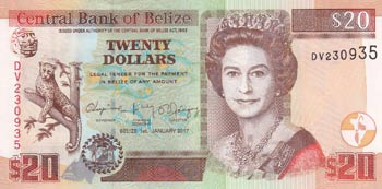 Belize, 20 Francs, 2017, UNC, p69f