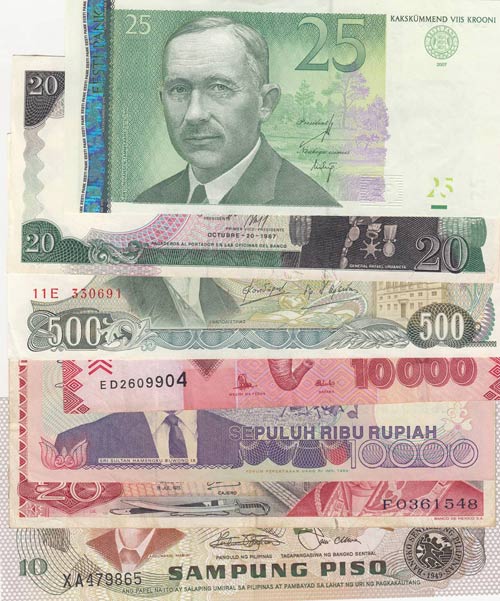 Mix Lot, VF, (Total 7 banknotes)