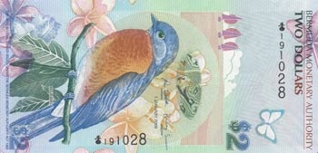 Bermuda, 2 Dollars, 2009, UNC, p57a