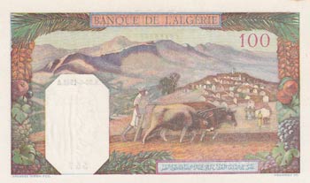 Algeria, 100 Francs-20 Belgas, ... 