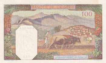 Algeria, 100 Francs, 1945, UNC, p88