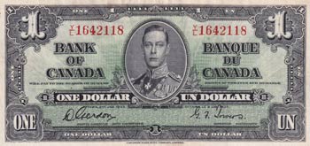 Canada, 1 Dollar, 1937, XF, p58d