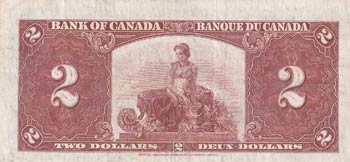 Canada, 2 Dollars, 1937, VF(+), ... 