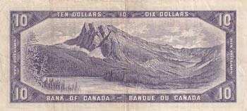 Canada, 10 Dollars, 1954, XF, p79b