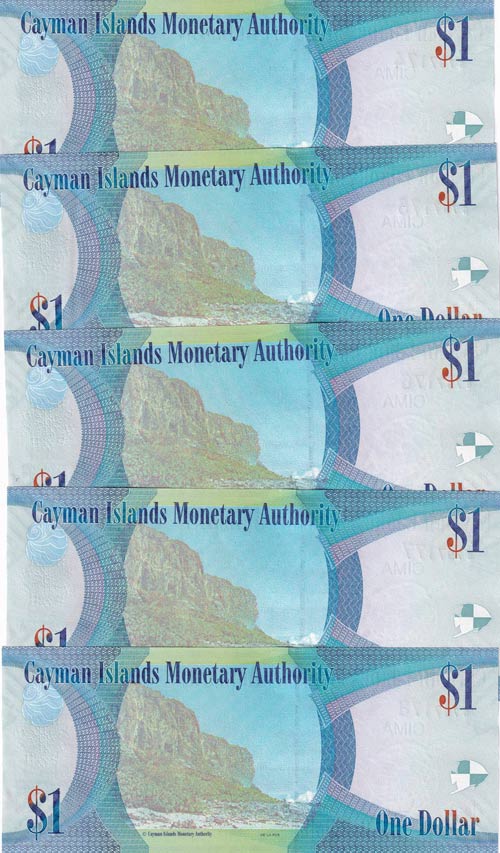 Cayman Islands, 1 Dollar, 2018, ... 