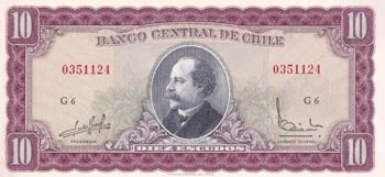 Chile, 10 Escudos, 1964, UNC, p139a